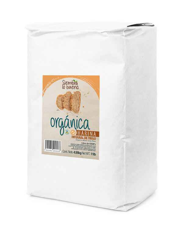Harina Orgánica Integral de Trigo 5 kg